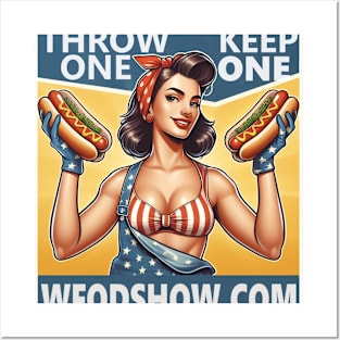 THROW ONE.  KEEP ONE.  WE CAN DO IT GEAR. Posters and Art